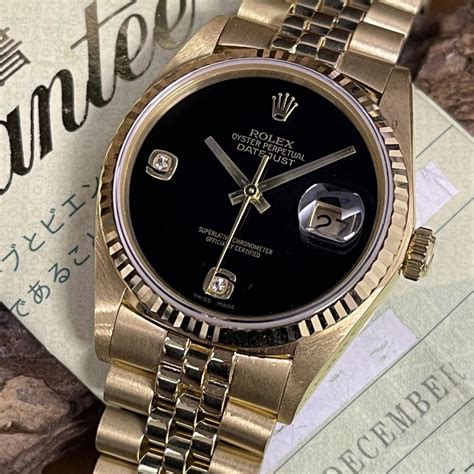 Rolex Datejust 36 Original Onyx Dial 16018 